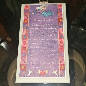 Avia Inspirational Wall Decor with Purple and Red Accents